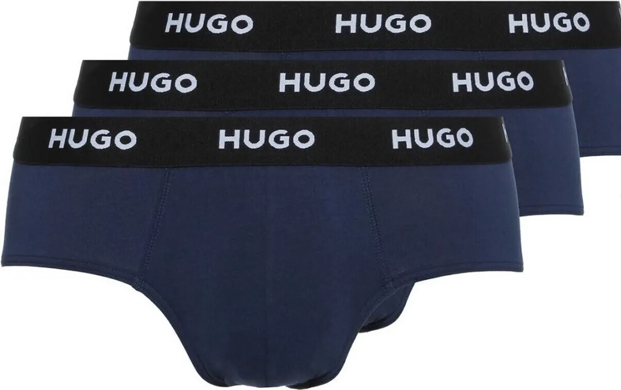 Hugo Boss Hipster Briefs (3-Pack) - Heren Slips - Blauw