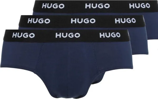 Hugo Boss Hipster Briefs (3-Pack) - Heren Slips - Blauw