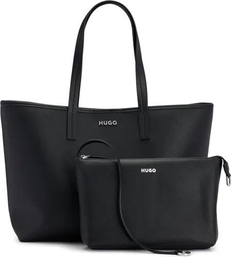 Hugo Boss HUGO Dames Shopper Kunstleer - Zwart