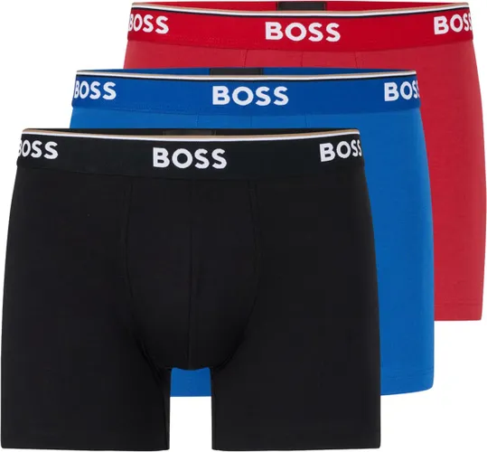 HUGO BOSS Power boxer briefs (3-pack) - heren boxers normale lengte - rood - blauw - zwart