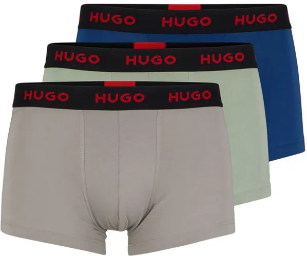 Hugo Boss Trunks (3-Pack) - Heren Boxers Kort - Middengrijs