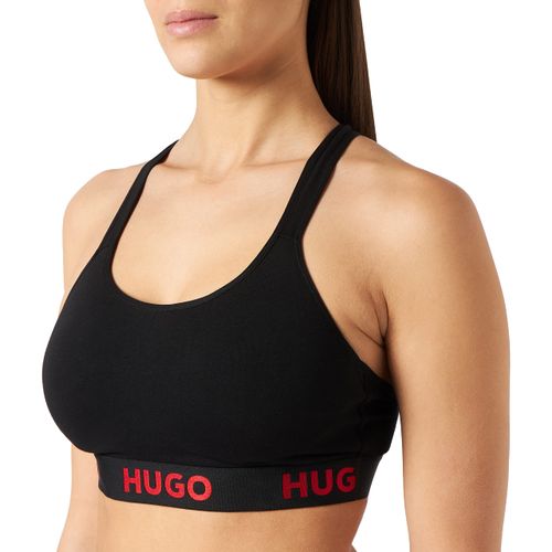 HUGO Dames Padded Sporty Logo Bralette