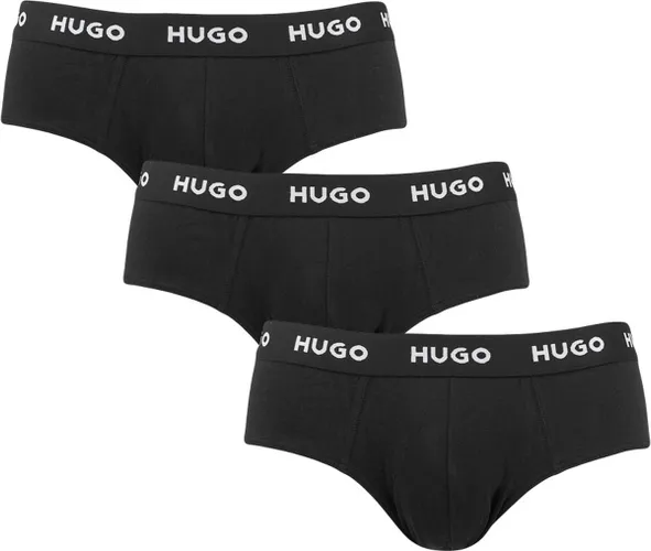 HUGO hipster briefs (3-pack) - heren slips - zwart