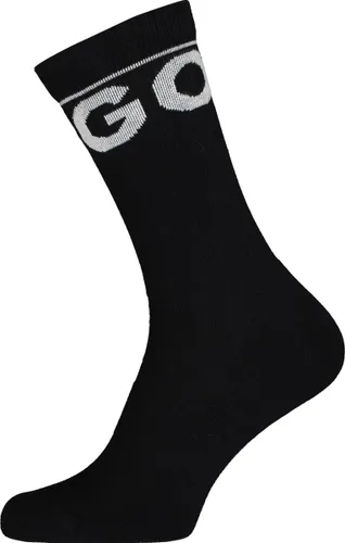 HUGO logo sokken sportief - hoge enkelsokken - zwart