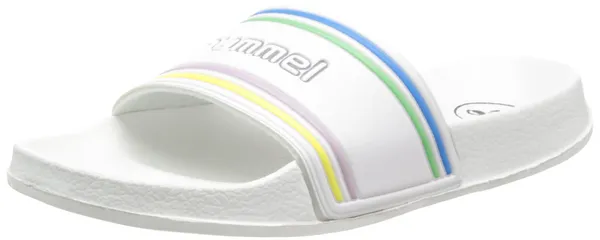 hummel Unisex retro zwembadsandaal wit/kleurrijk