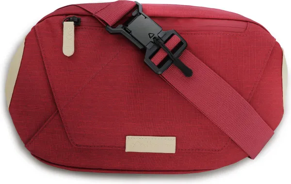 Hunterson Sling Bag van Gerecycled PET - Multifunctioneel, Ruim en Duurzaam - Waterbestendig en tot 6L opslag, donker rood