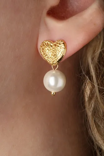 I Love Pearls oorbellen in goud
