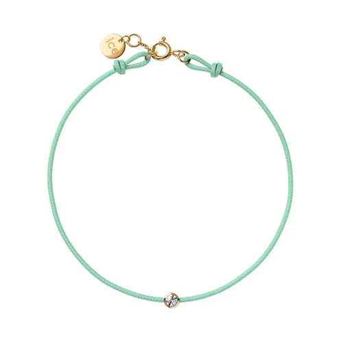 ICE Jewellery - Diamond bracelet - Cord Aqua green (021096)