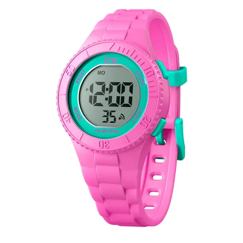Ice-Watch - ICE digit Pink turquoise - roze meisjeshorloge