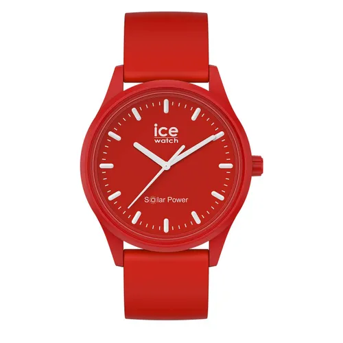 Ice-Watch - Ice Solar Power Red Sea – uniseks horloge met