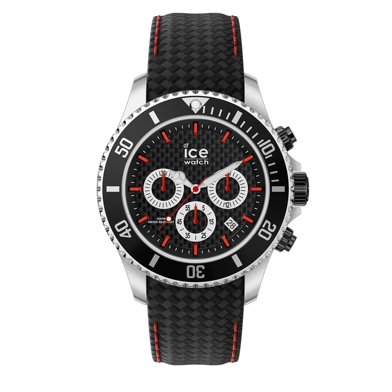 Ice-Watch - ICE Steel Black Racing Chrono - Zwart