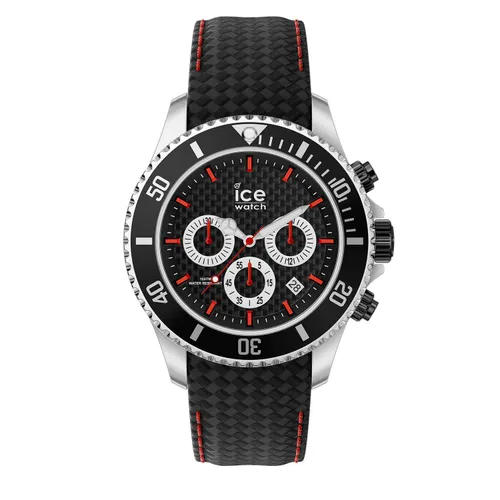 Ice-Watch - ICE Steel Black Racing Chrono - Zwart