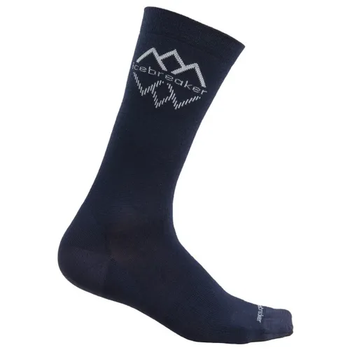 Icebreaker - Merino Lifestyle Fine Gauge Crew IB Logo - Multifunctionele sokken