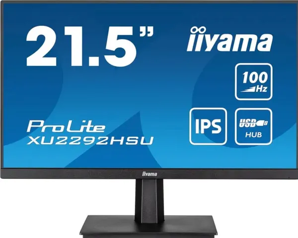 iiyama ProLite XU2292HSU-B6 - 22 Inch - IPS - Full HD - USB-Hub