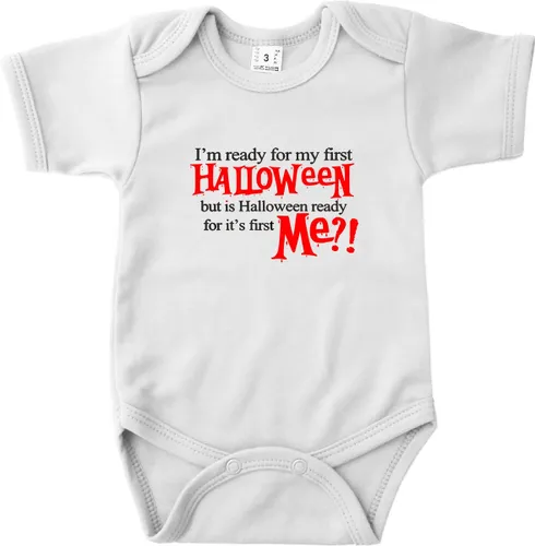 I'm ready for my first halloween - Rompertje - Romper Wit