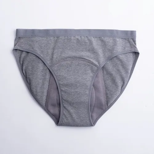 ImseVimse - Imse - menstruatieondergoed - Bikini model period underwear - hevige menstruatie - M - eur 40/42 - grijs