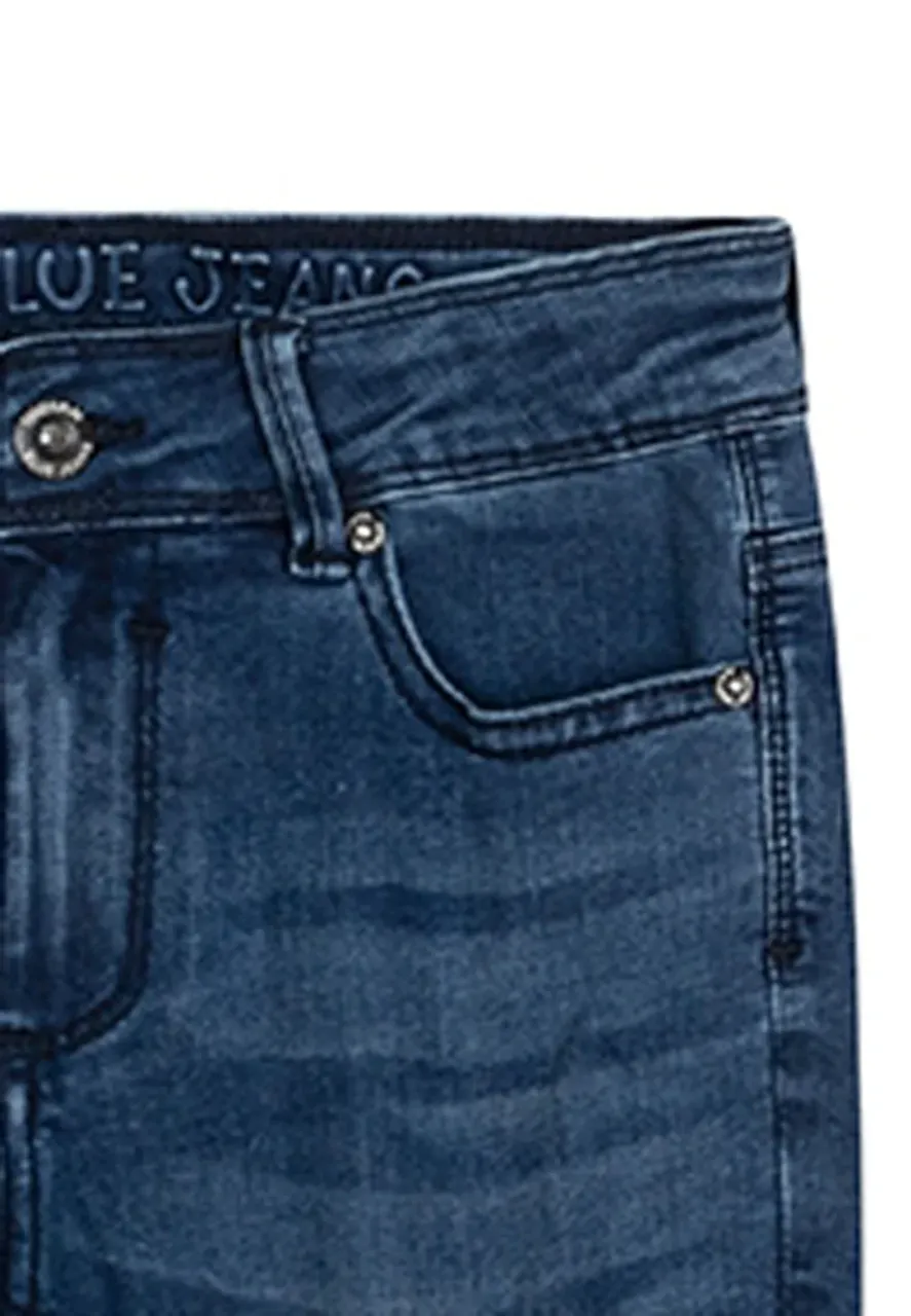 Indian Blue Jongens jeans andy flex skinny fit dark blue denim
