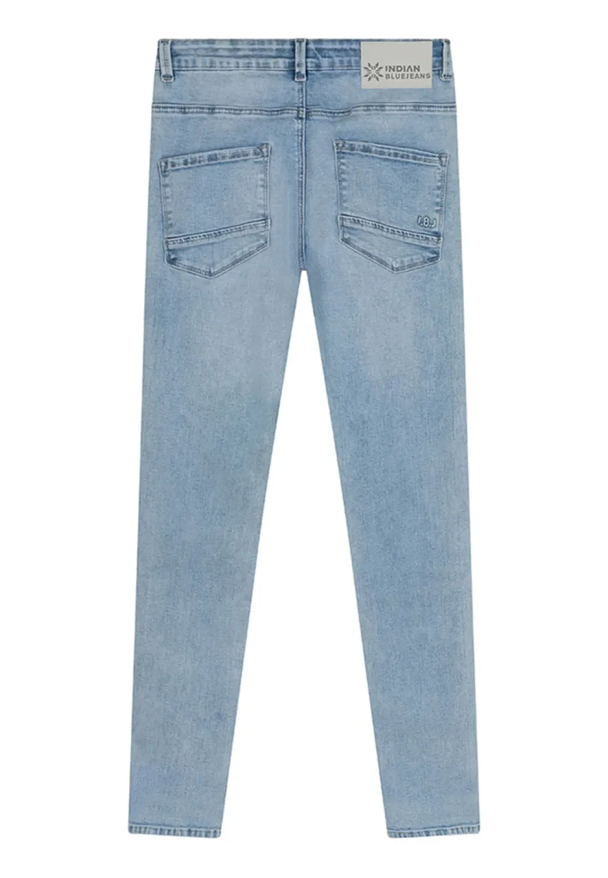 Indian Blue Jongens jeans jay tapered fit light blue denim