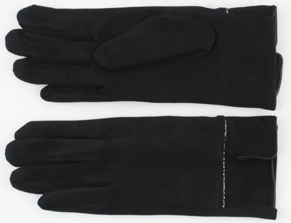 Indini - Handschoen - Zwart met Glans Bandje
