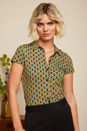 Indy blouse in Delphiniu groen