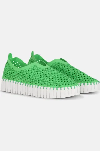 Instappers Platform TULIP3373W witte zool - 495 Bright Green | Bright Green