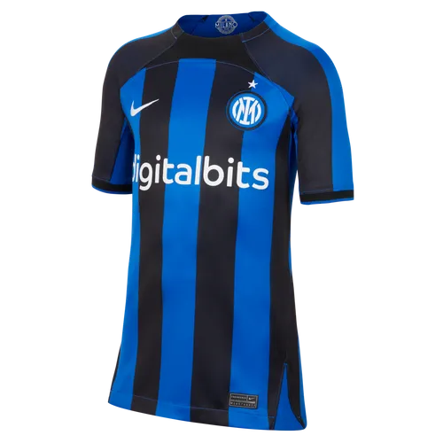 Inter Milan 2022/23 Stadium Thuis Nike voetbalshirt met Dri-FIT voor kids - Blauw