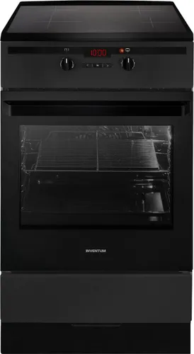 Inventum VFI5042ZWA - Vrijstaand inductie fornuis - Elektrische oven - 4 kookzones - 50 cm - 65 liter - Zwart