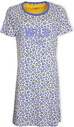 Irresistible Dames Nachthemd - 100% Katoen - Blauw