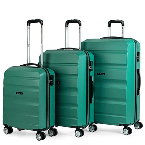ITACA - Koffers. Set van stevige koffer met 4 wielen -