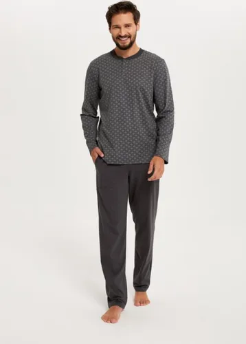 Italian Fashion Balmer- lange pyjama voor heren - 100% katoen, grijs M