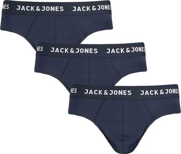 Jack & Jones 3P herenslips solid color blauw - S