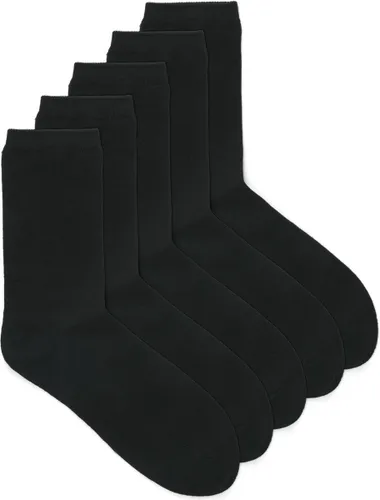 Jack & jones 5-paar jongens sokken - zwart - JS12206201