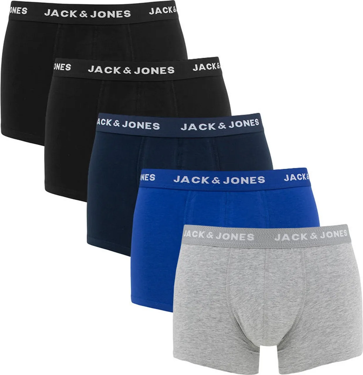 JACK&JONES ADDITIONALS JACBASIC PLAIN TRUNKS 5 PACK Heren Onderbroek