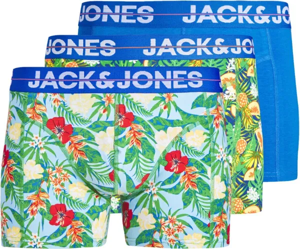 Jack & Jones heren boxershorts 3-Pack - Pineapple - XL - Blauw