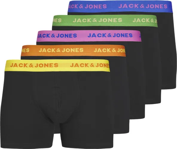 Jack & Jones Heren Boxershorts Trunks JACLEO Zwart 5-Pack