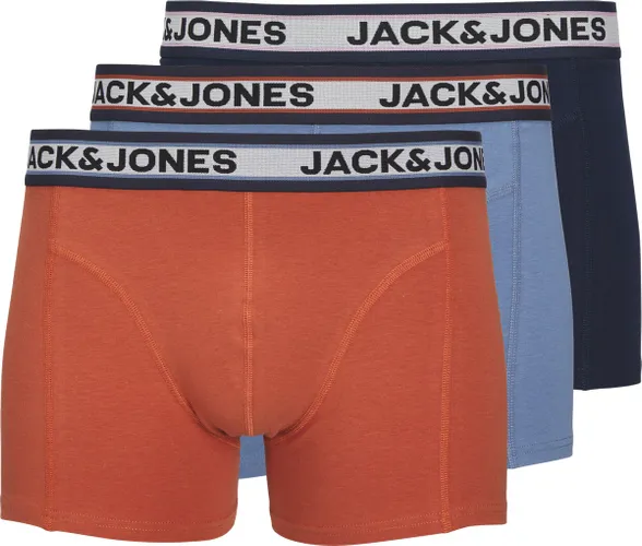 Jack & Jones Heren Boxershorts Trunks JACMARCO Oranje/Blauw 3-Pack