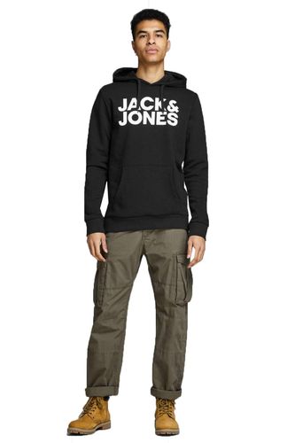 JACK & JONES heren Sweatshirt met capuchon Jjecorp Logo