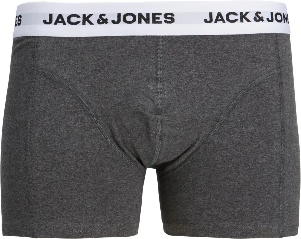 JACK & JONES Jacbasic trunk (1-pack) - heren boxer normale lengte - donkergrijs melange