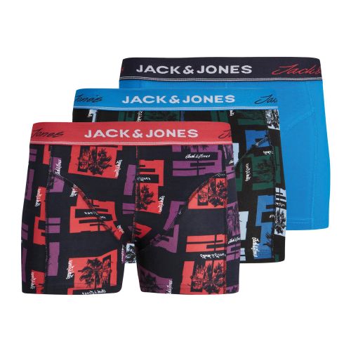 Jack & Jones Leaves Logo Trunks Boxershorts Jongens (3-pack)