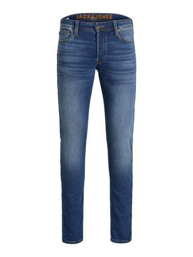 JACK & JONES Male Slim Fit Jeans Glenn Original GE 006 Indigo Knit, Blue Denim, 28W x 30L
