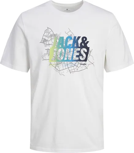 Jack & Jones Map Summer Logo T-shirt Mannen