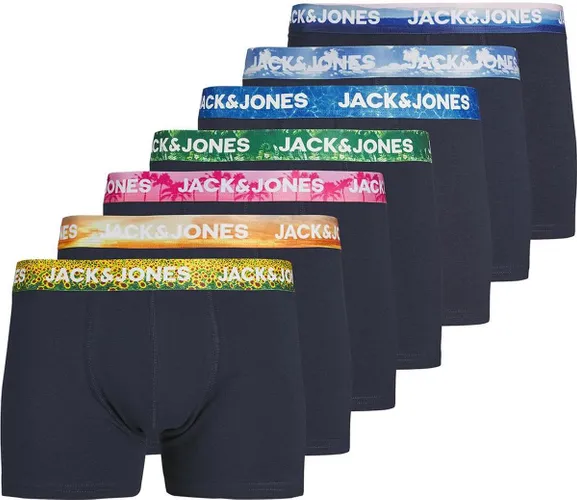 Jack & Jones Onderbroek Jacluca Solid Trunks 7 Pack 12255852 Navy Blazer/navy Blazer Mannen