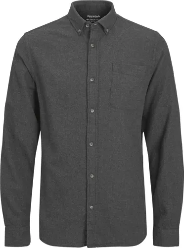 Jack & Jones Overhemd Jjeclassic Melange Shirt Ls Sn 12235974 Dark Grey Melange Mannen