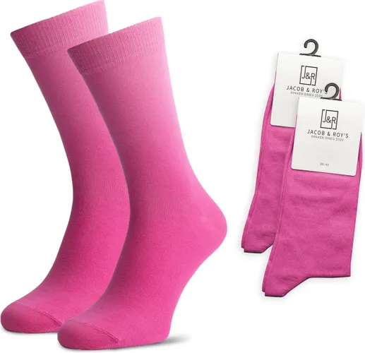 Jacob & Roy's 2 Paar Roze Sokken - Kousen - Heren & Dames - Leuke Sokken - Vrolijke Sokken - Grappige Sokken - Katoen