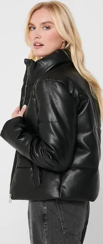 Jacqueline de Yong Jas Jdytrixie Faux Leather Jacket Otw S 15211471 Black Dames
