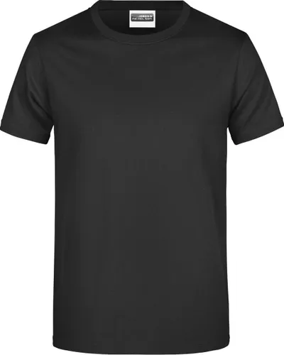 James And Nicholson Heren Ronde Hals Basic T-Shirt (Zwart)