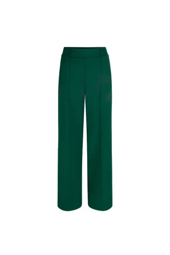 JANSEN AMSTERDAM Hv404 wide pants aleid w23 000250 green