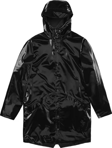 Jas Zwart Long jacket w3 regenjas zwart