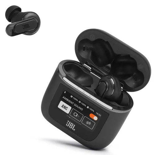 JBL Tour Pro 2 draadloze Bluetooth-oordopjes in zwart - Met