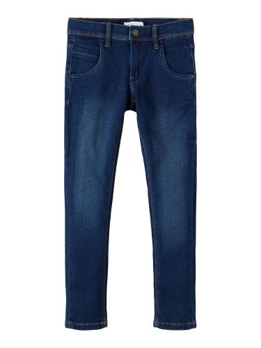 Jeans 'Tax'  donkerblauw / bruin